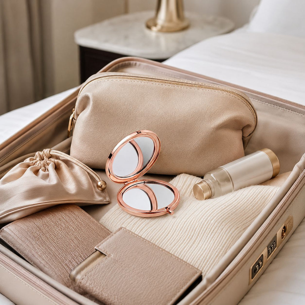 Miroir de poche rose gold - Ultra Fin Pliable Chic