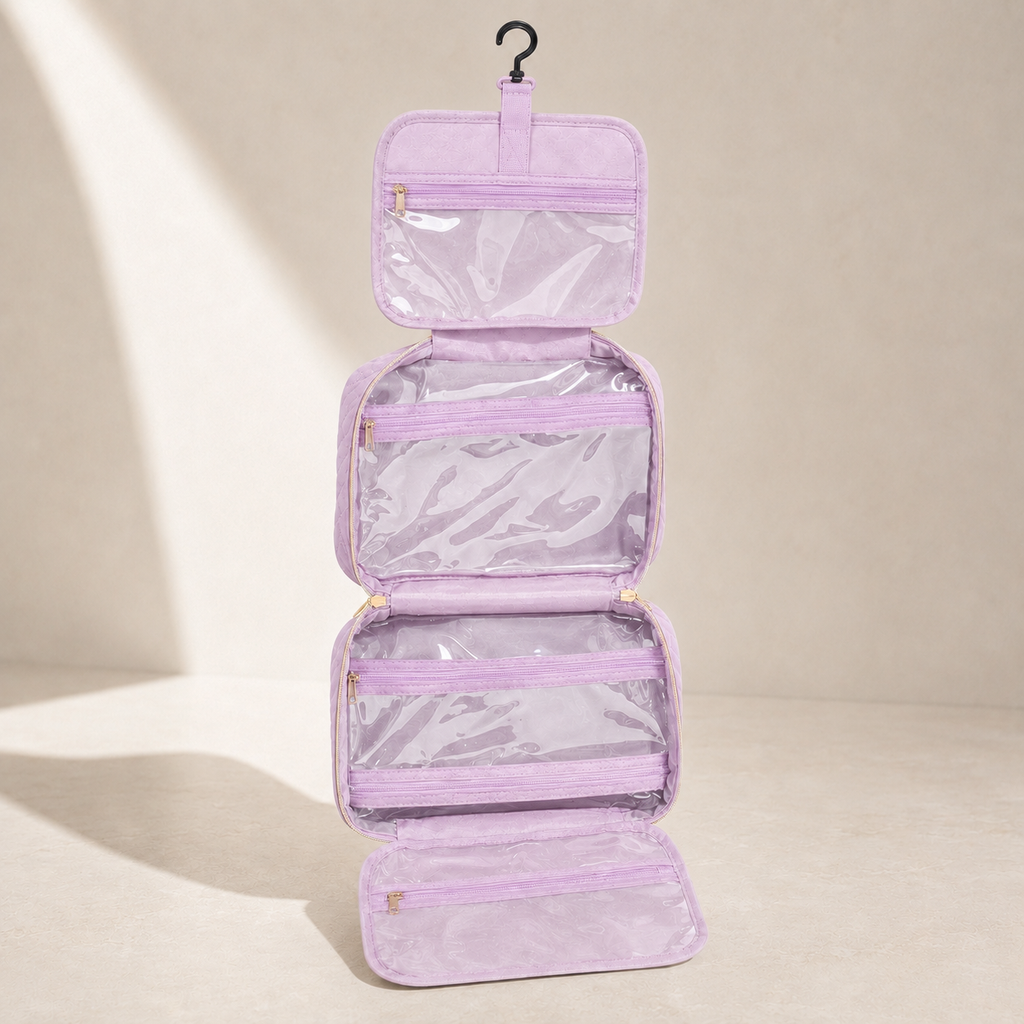 Trousse de toilette a suspendre femme - Facile & Pratique