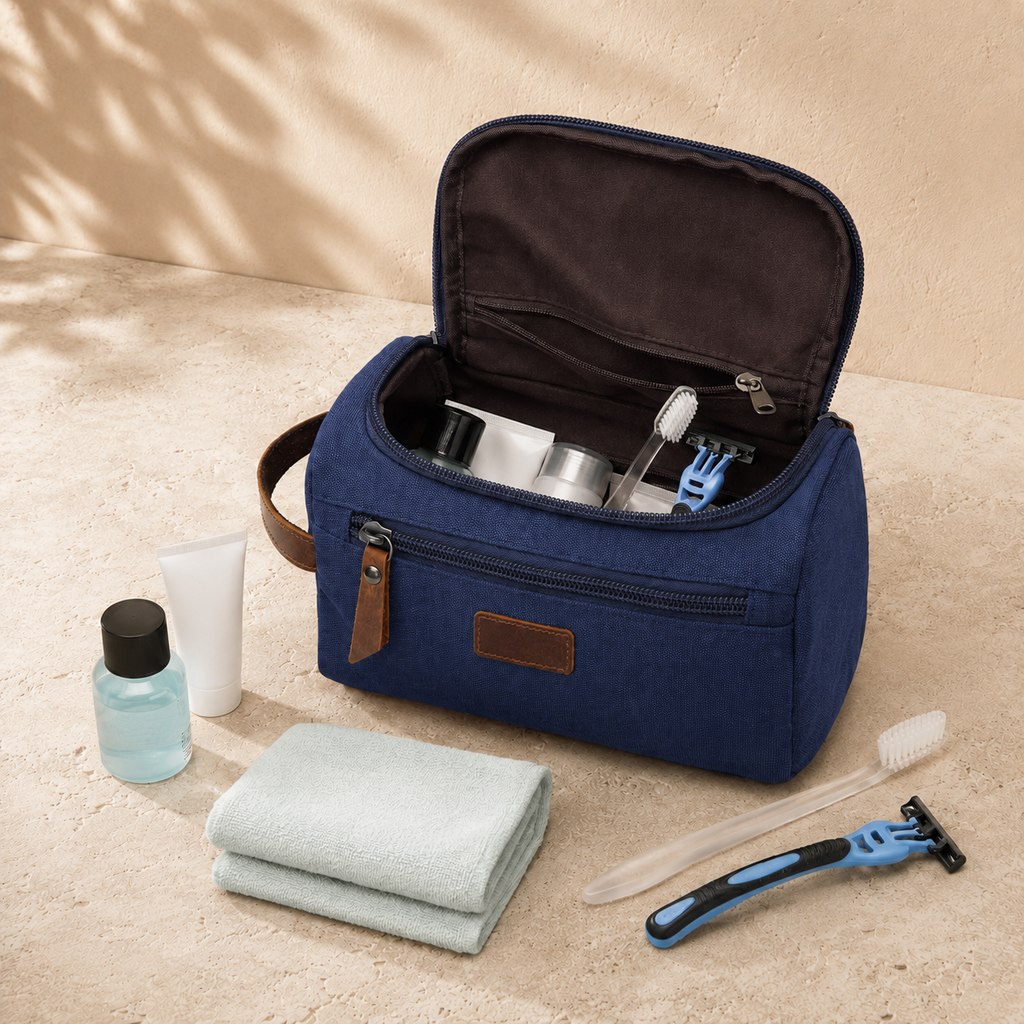 Grande trousse de toilette homme - Spacieuse et Pratique