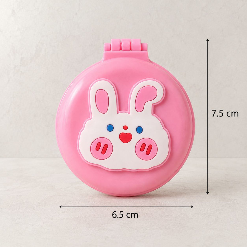 Miroir de Poche Pliable - Brosse & Design Kawaii