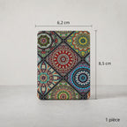 Miroir de poche bohème - Motif Fleuri Double Face Pliable