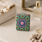 Miroir de poche bohème - Motif Ethnique Pliable Chic