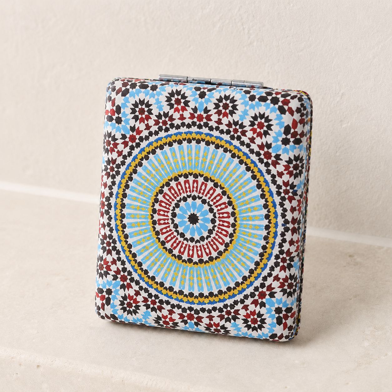 Miroir de poche bohème - Motif Ethnique Pliable Chic