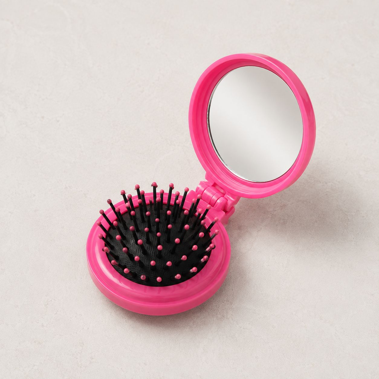 Miroir de poche brosse - Duo Beauté Pratique