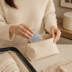 Miroir de poche carré - Paillette Zoom Voyage Pratique