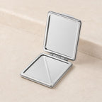 Miroir de poche carré - Paillette Zoom Voyage Pratique