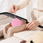 Miroir de poche cuir - Élégant et facile à transporter