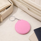 Miroir de poche cuir - Élégant et facile à transporter