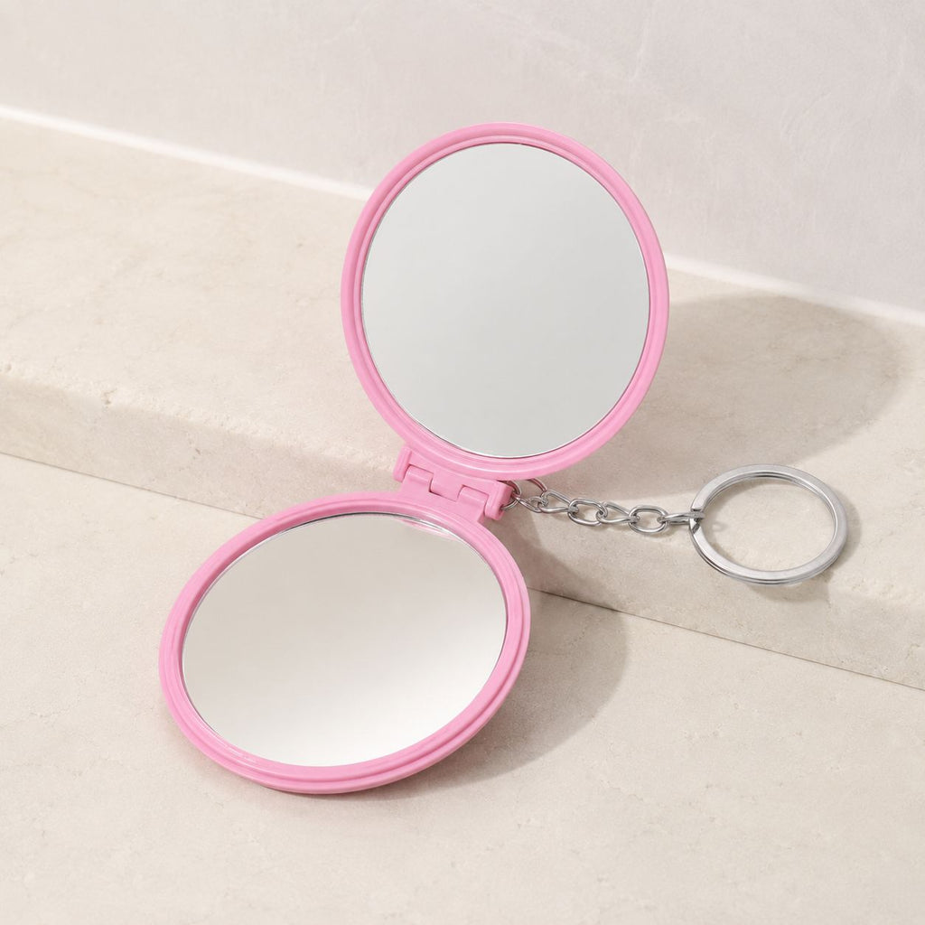Miroir de poche cuir - Élégant et facile à transporter