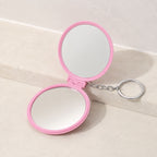 Miroir de poche cuir - Élégant et facile à transporter