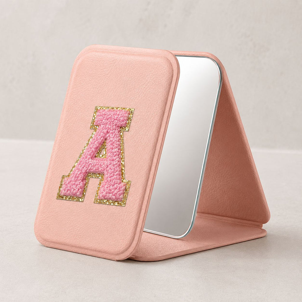 Miroir de poche personnalisé - Support Bureau Pliable