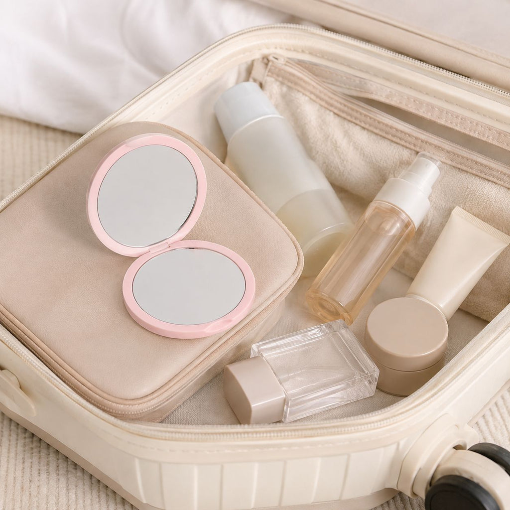 Miroir de poche rond - Compact Double Face Mignon