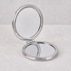Miroir de poche rond - Paillette Zoom Voyage Pratique