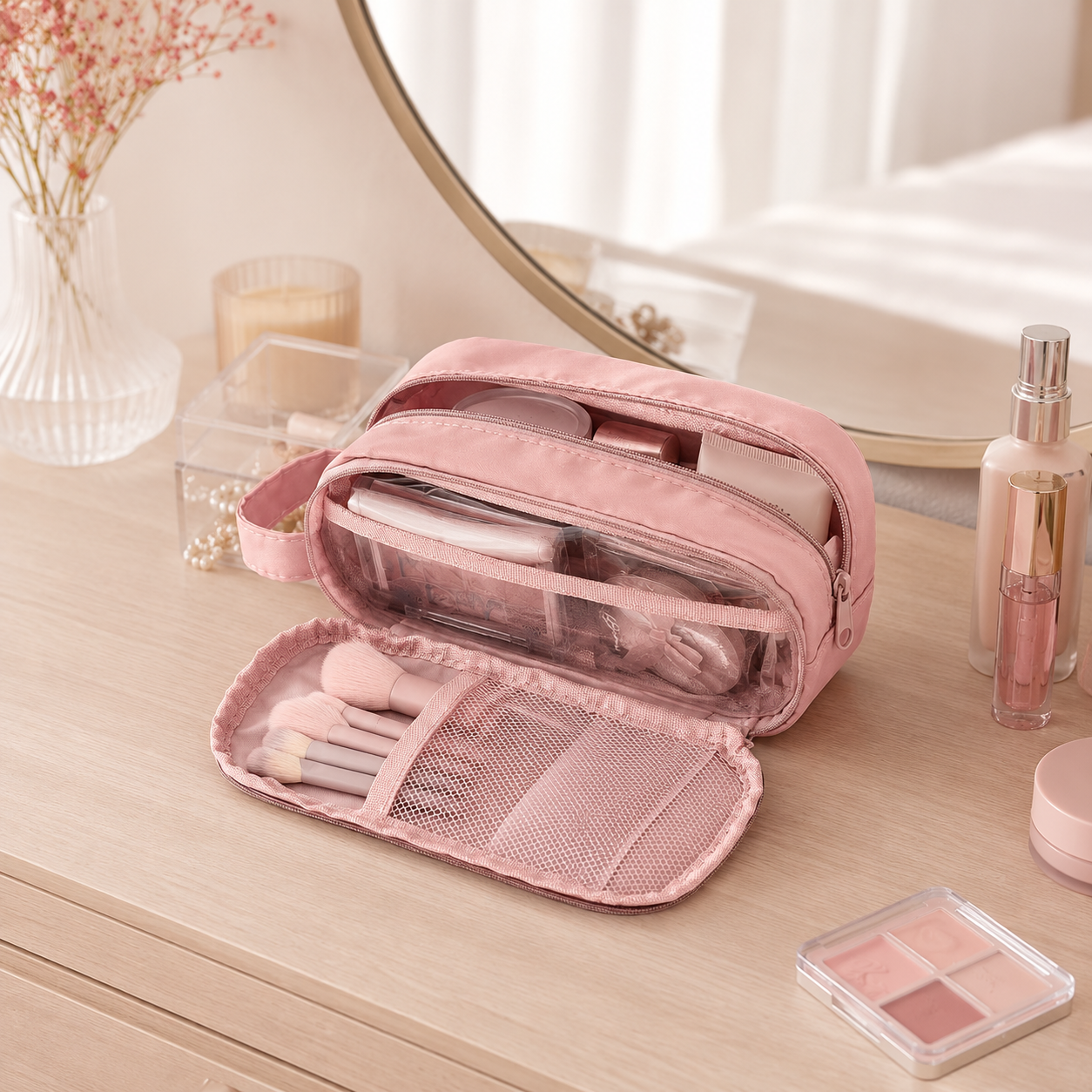 Trousse de maquillage compartiment - Ordre et Praticité