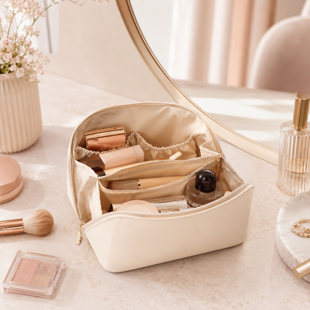 Trousse de maquillage pliable - Gain de Place Assuré