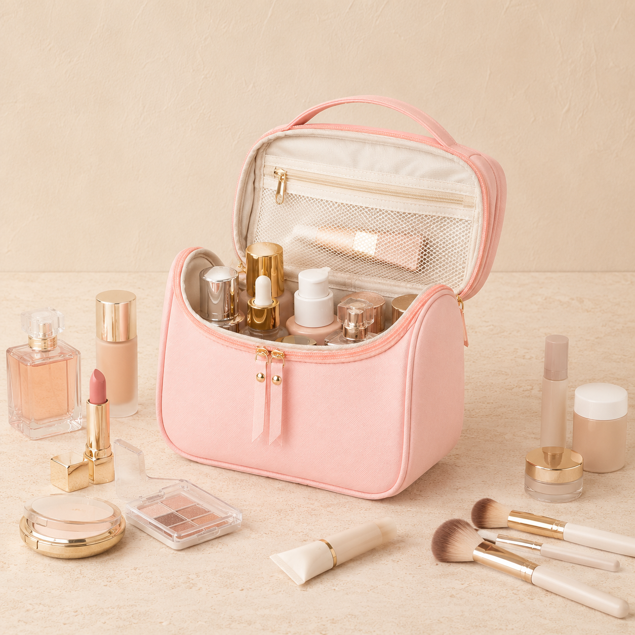 Trousse de toilette femme cuir - Élégante & Résistante