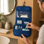Trousse de toilette homme à suspendre - Gain de Place