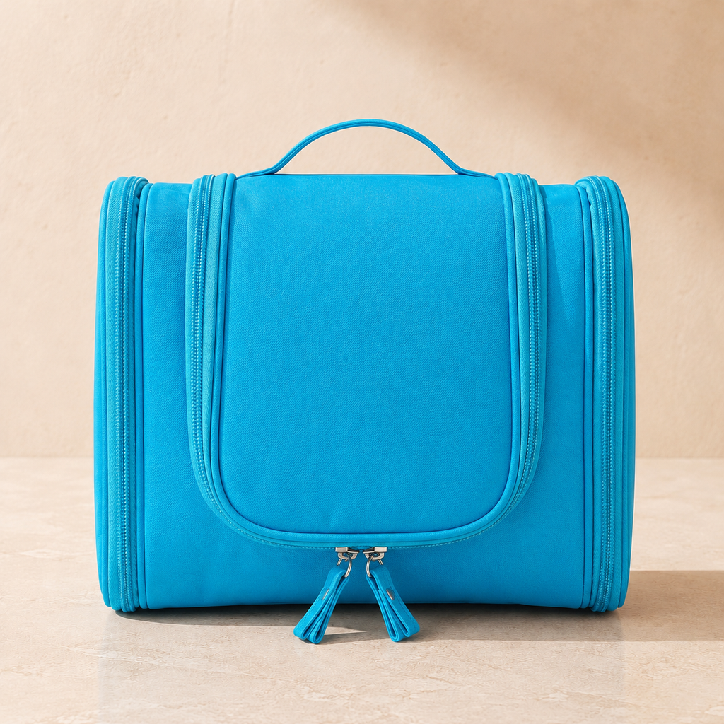 Trousse de toilette pliable à suspendre - 2 en 1 Pratique