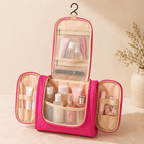 Trousse de toilette pliable à suspendre - 2 en 1 Pratique
