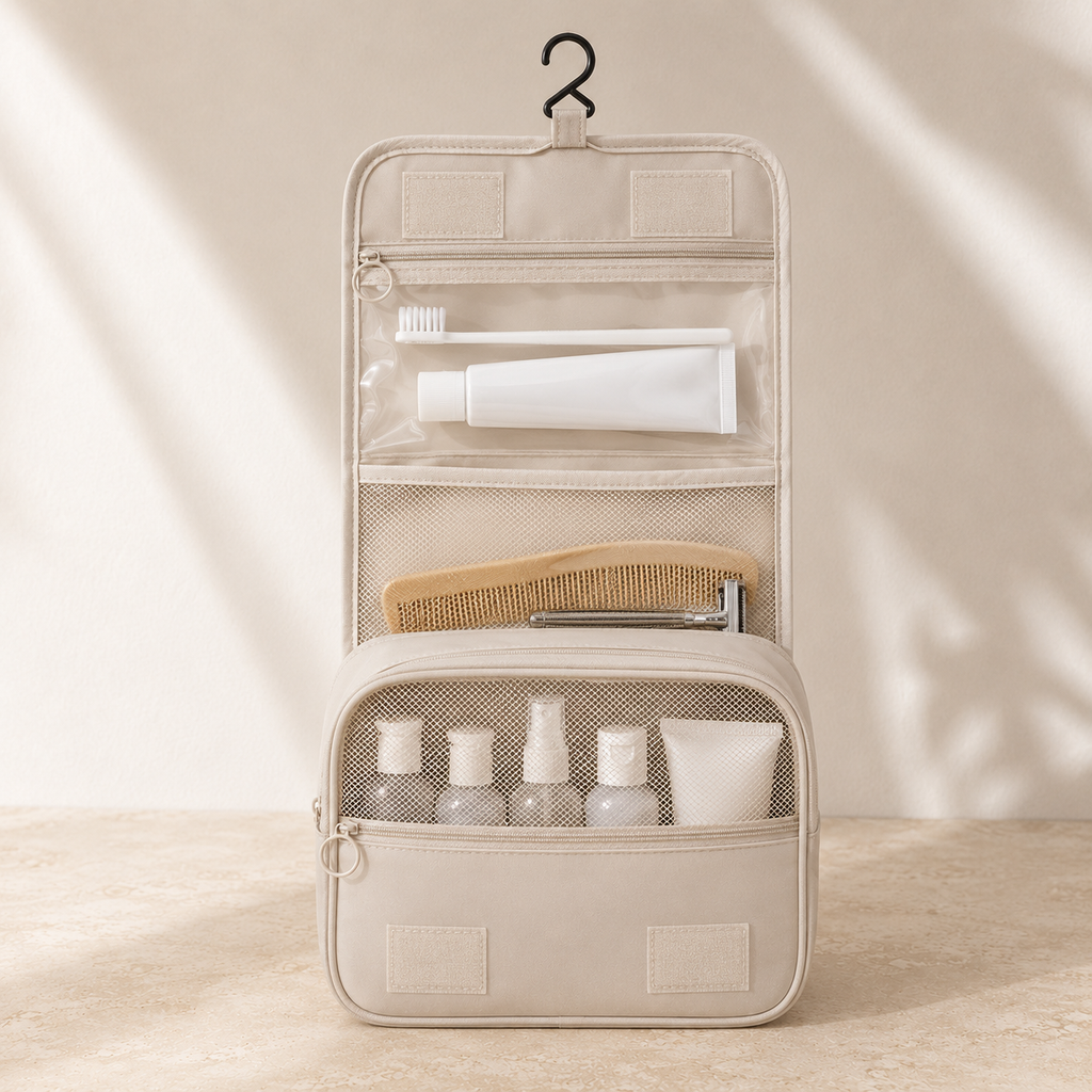 Trousse de toilette suspendue - Gain de Place Assuré