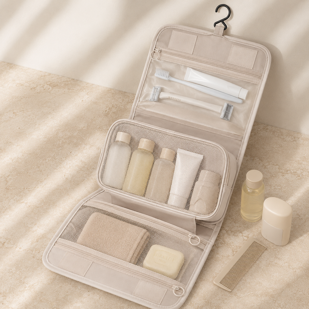 Trousse de toilette suspendue - Gain de Place Assuré