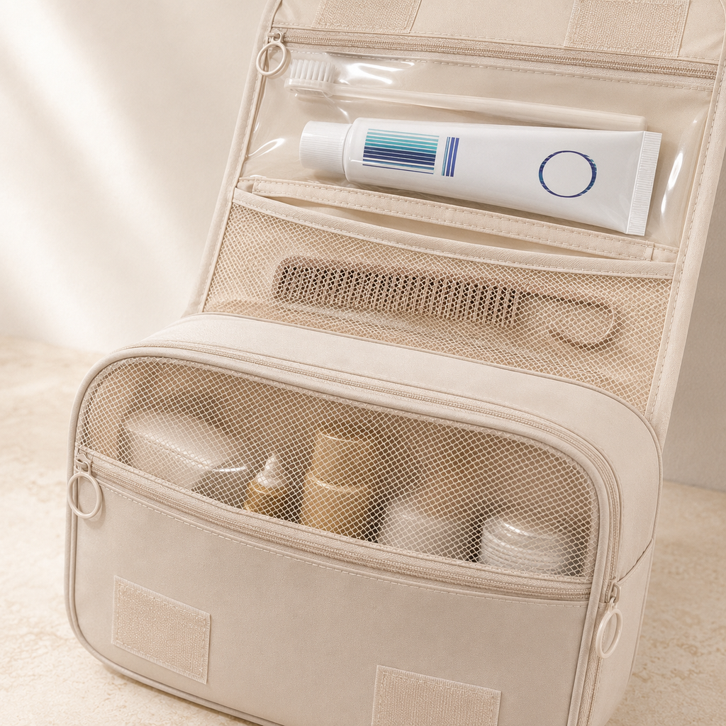 Trousse de toilette suspendue - Gain de Place Assuré