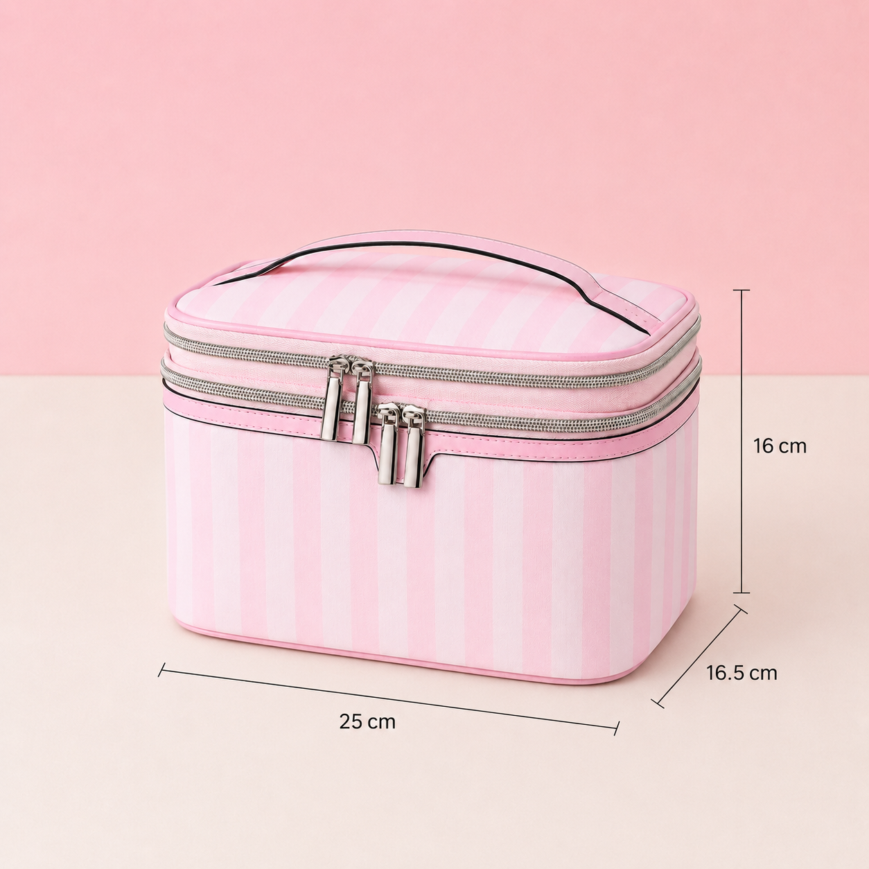 Trousse de maquillage - Double niveau grande capacité