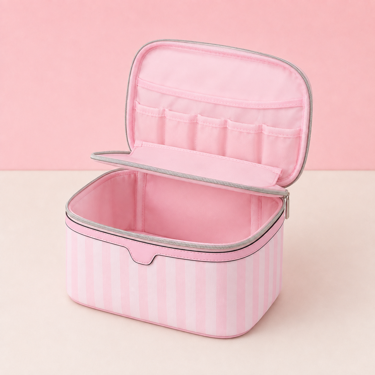 Trousse de maquillage - Double niveau grande capacité