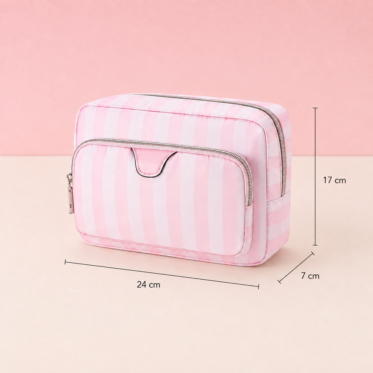 Trousse de maquillage - Double poche compacte et pratique