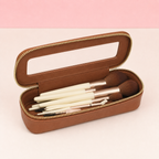 Trousse de maquillage - Étui pinceaux compact avec fenêtre