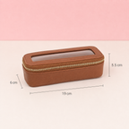 Trousse de maquillage - Étui pinceaux compact avec fenêtre