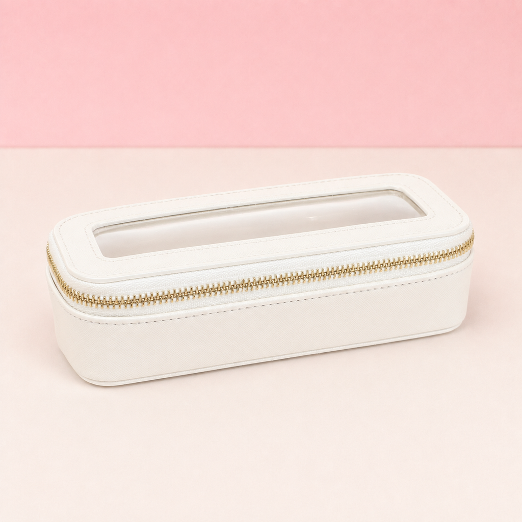 Trousse de maquillage - Étui pinceaux compact avec fenêtre