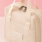 Trousse de maquillage - Organiseur en maille avec poignée