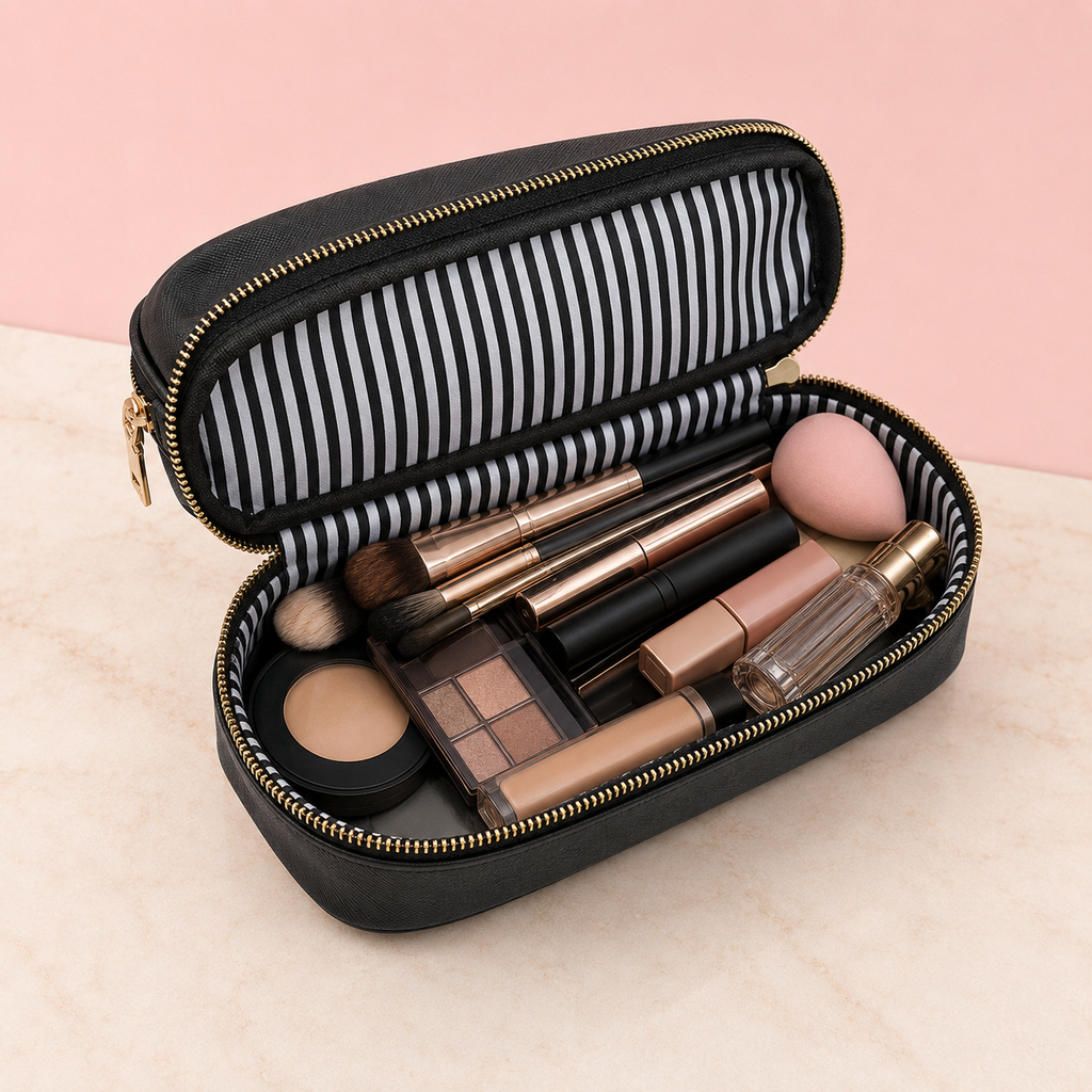 Trousse de maquillage double compartiment - Bien Rangée