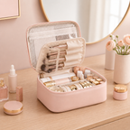 Trousse de maquillage modulable - Rangement net et spacieux