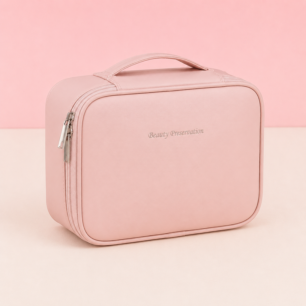 Trousse de maquillage modulable - Rangement net et spacieux