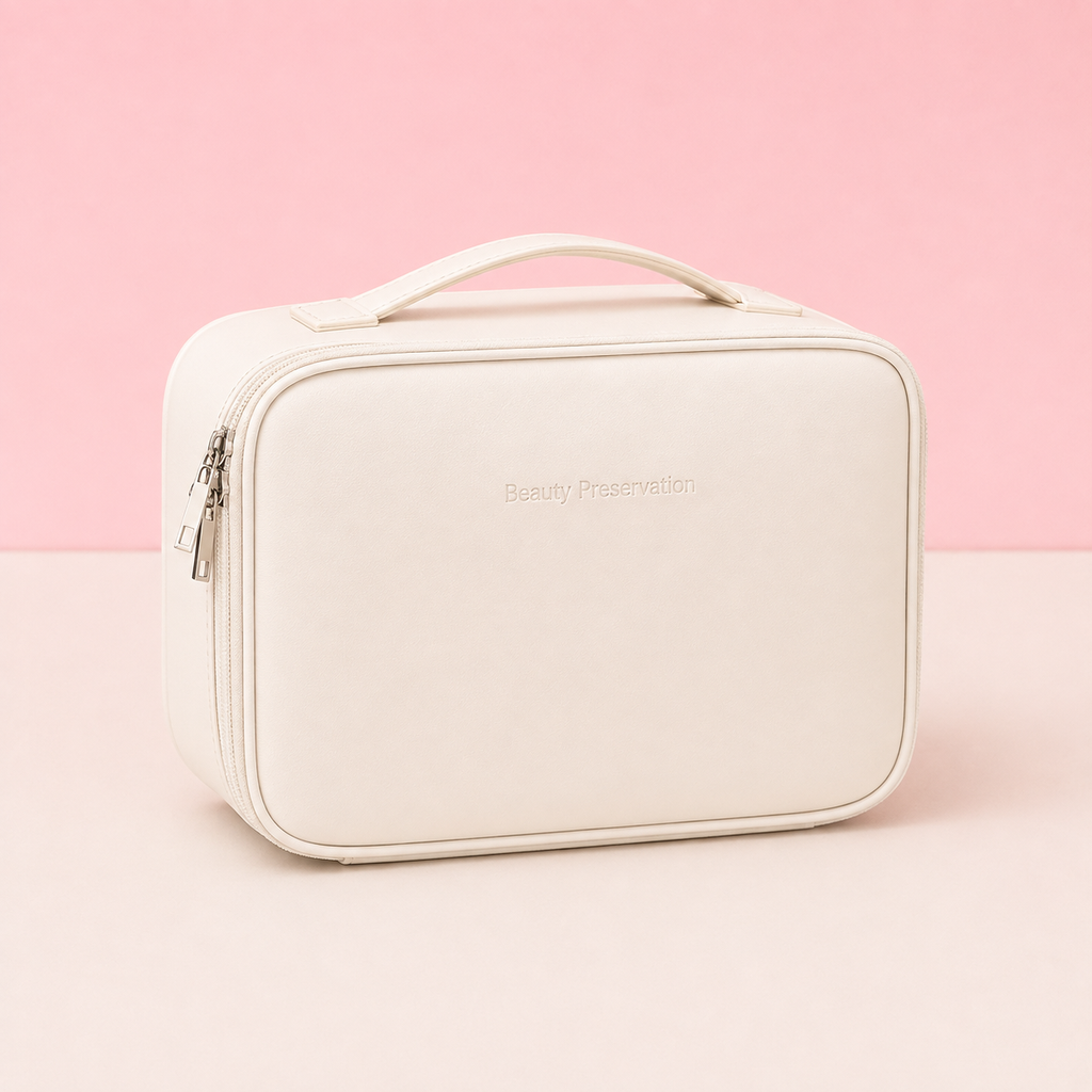 Trousse de maquillage modulable - Rangement net et spacieux