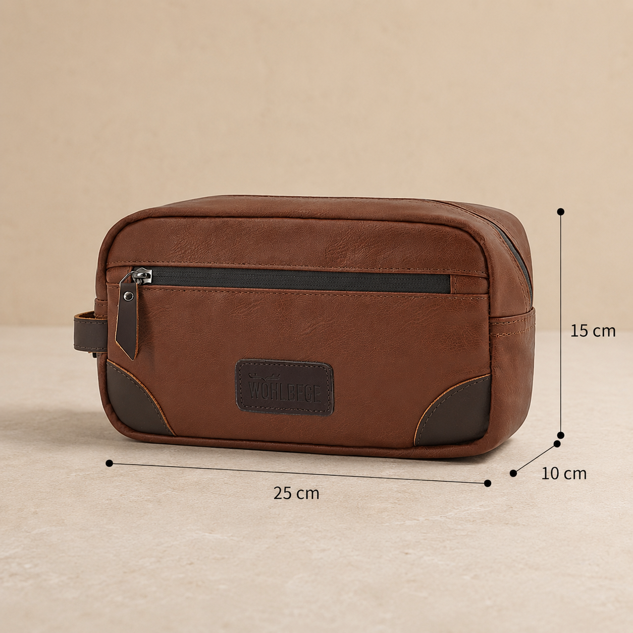 Trousse de toilette homme cuir - Chic et Robuste