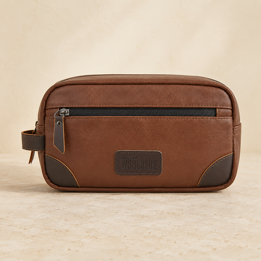 Trousse de toilette homme cuir - Chic et Robuste